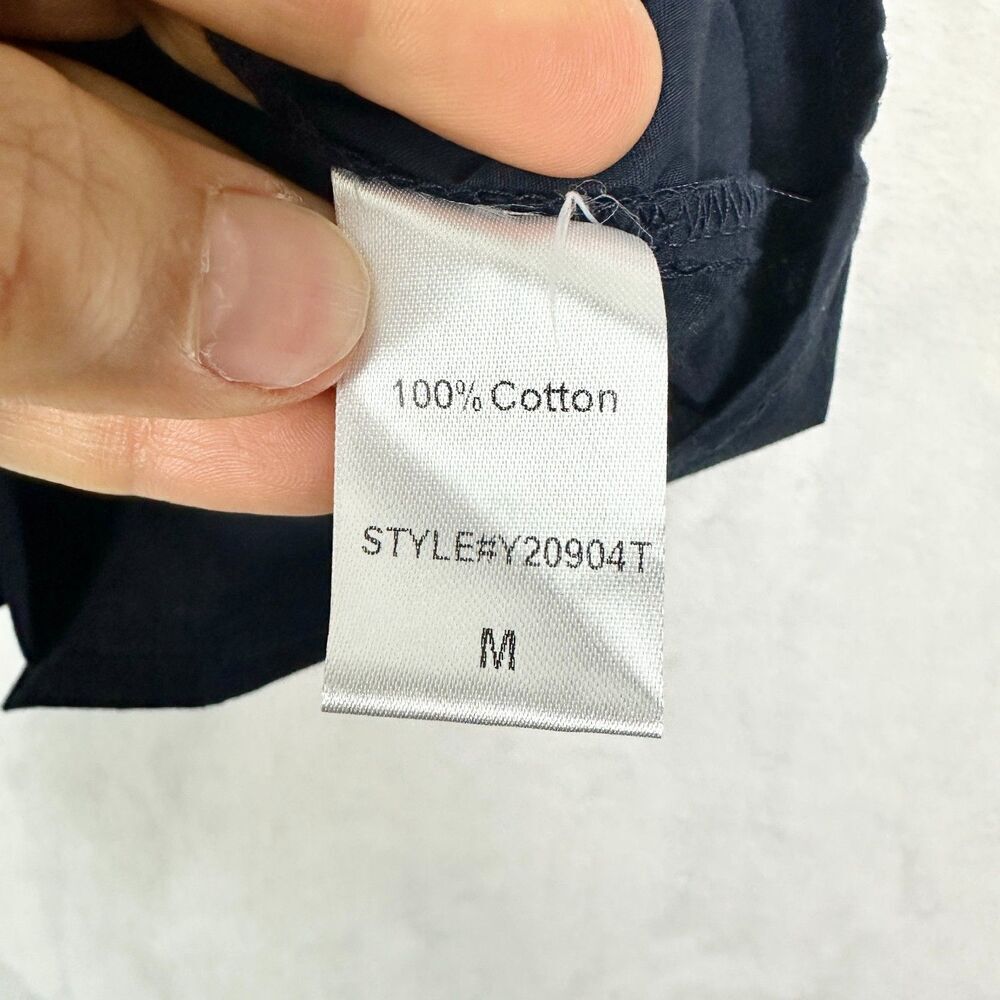 Tuckernuck Pomander Place Kenzo Cotton Poplin Dress Size Medium Navy Blue - Picture 7 of 7